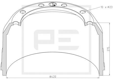 PE AUTOMOTIVE Jarrurumpu 046.604-00A